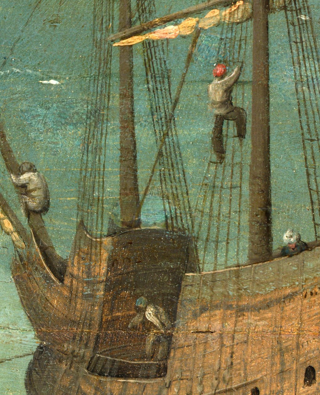 Skeppsriggdetalj från Babels torn, 1563 av Pieter Bruegel the Elder
