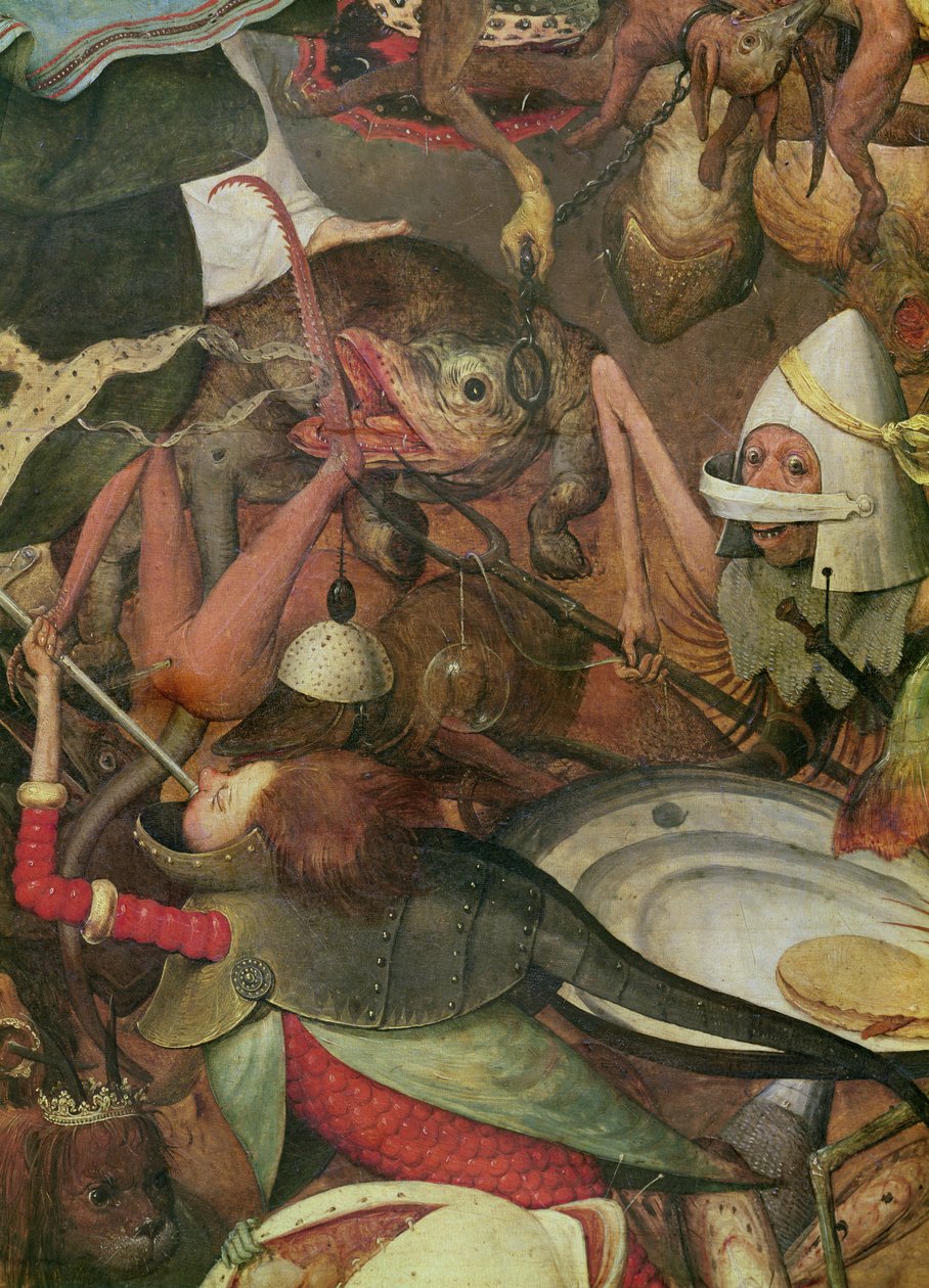 The Fall of the Rebel Angels (detalj på höger sida), 1562 (olja på ekpanel) av Pieter Bruegel the Elder