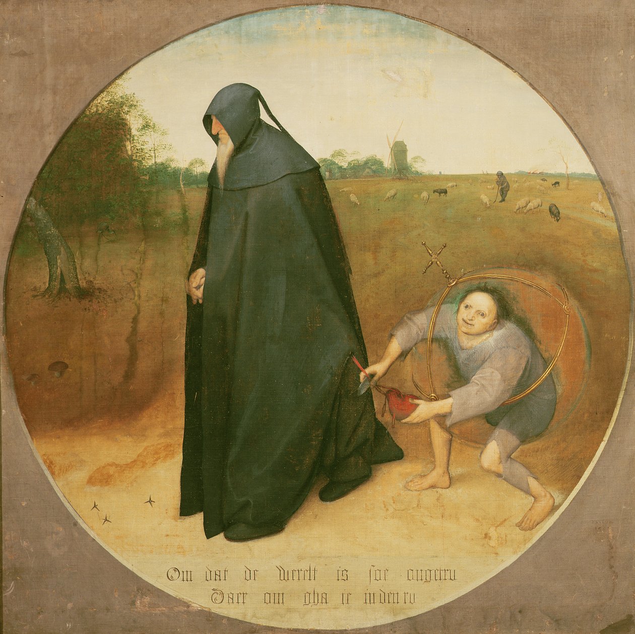 Misantropen, 1568 (tempera på duk) av Pieter Bruegel the Elder