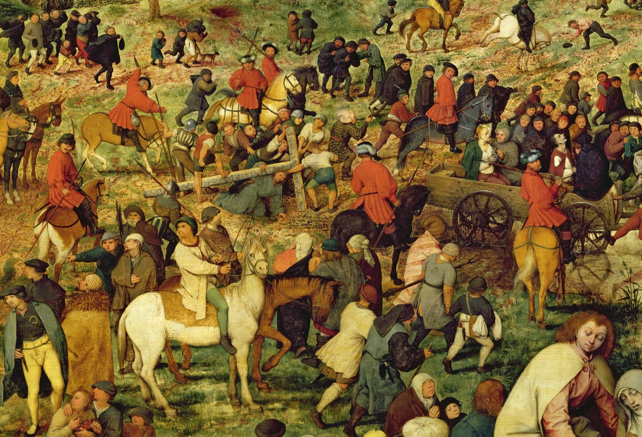 The Road to Calvary, 1564 olja på paneldetalj från 186439 av Pieter Bruegel the Elder