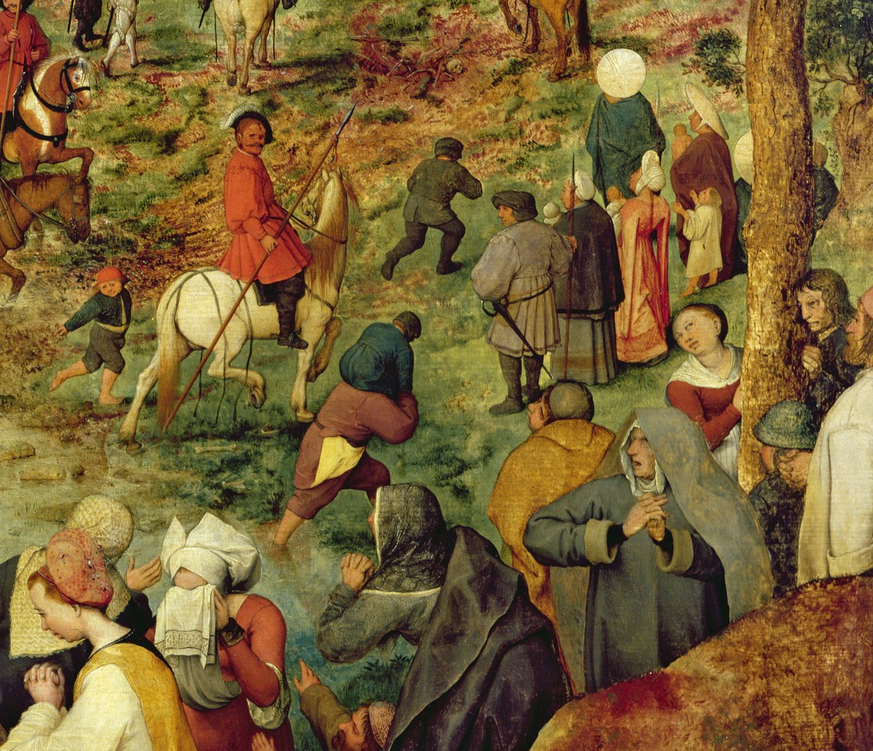 The Road to Calvary, 1564 olja på paneldetalj från 186439 av Pieter Bruegel the Elder