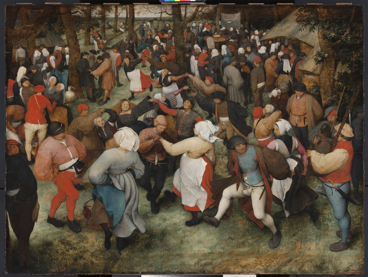 Bröllopsdansen, c.1566 av Pieter Bruegel the Elder