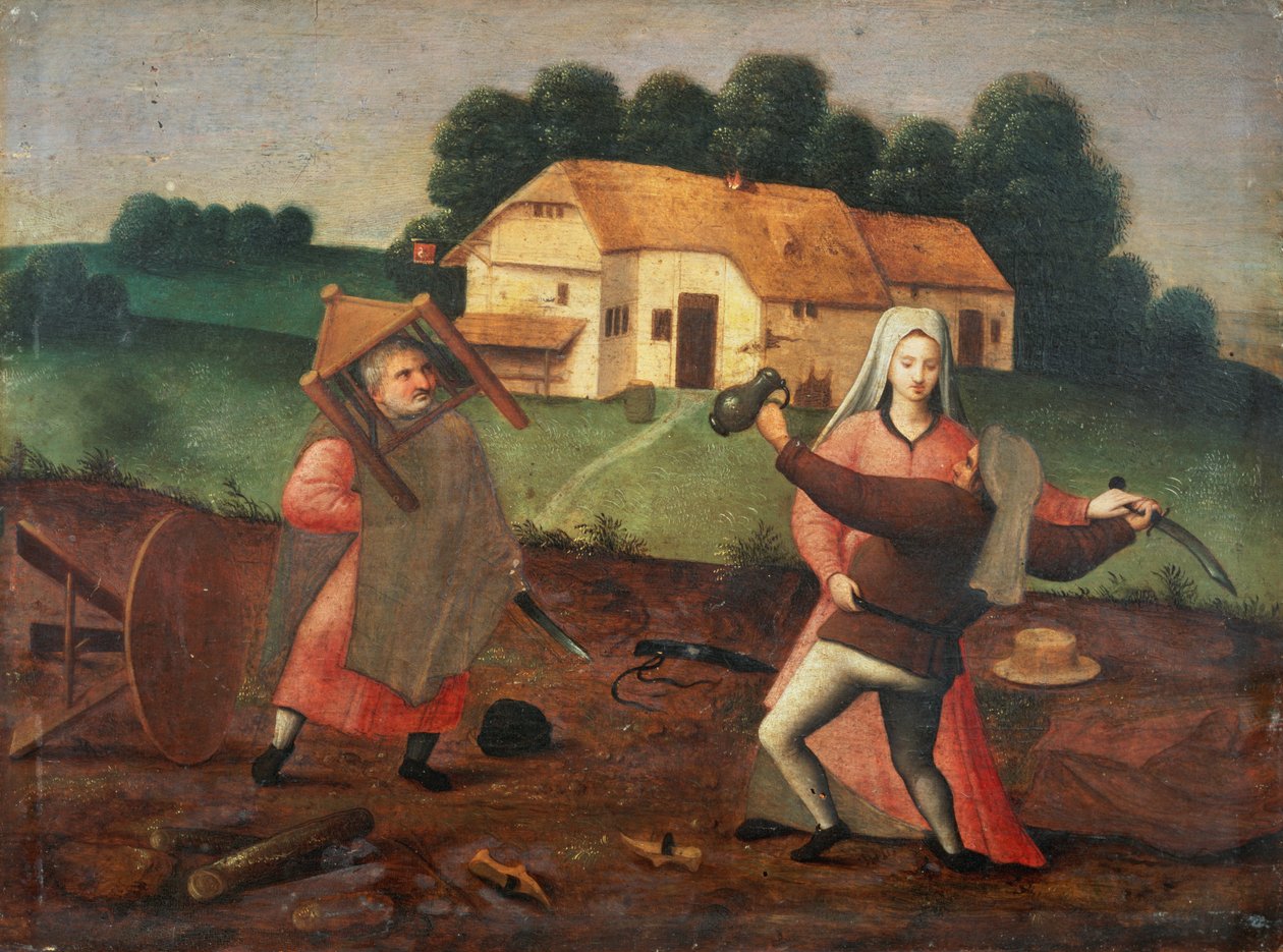 Bråket av Pieter Brueghel the Younger