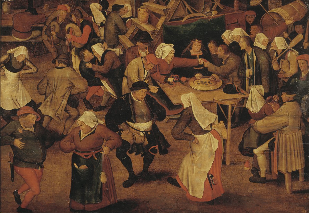 Bröllopsdansen av Pieter the Younger after Brueghel