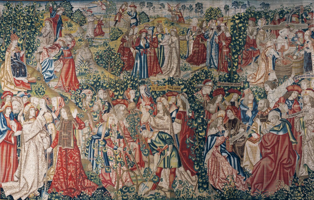 Liknelsen om arbetarna i vingården, ca 1500 (gobeläng) av Pieter (studio of) Coecke van Aelst