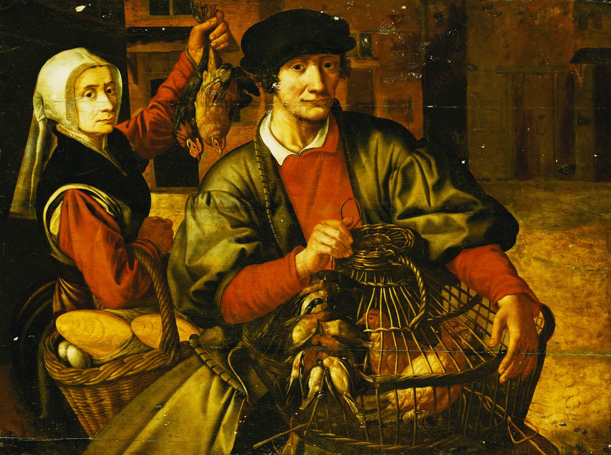 En fjäderfäsäljare, av Pieter Aertsen
