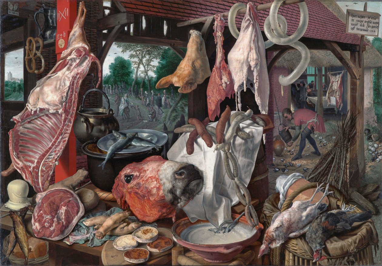 Slaktare med flyg till Egypten av Pieter Aertsen