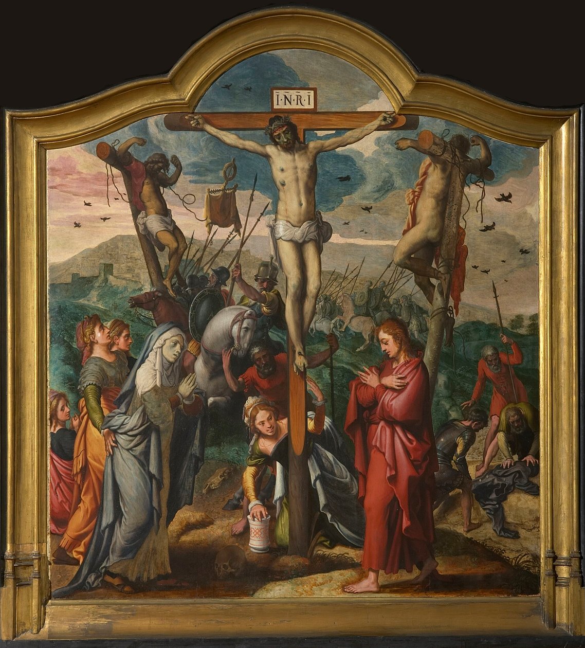 Jan van der Biest Triptyk centralpanel. av Pieter Aertsen