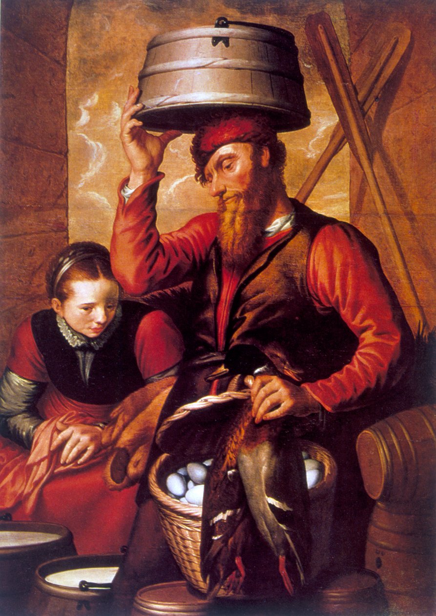 Spelhandlaren, 1500-talet av Pieter Aertsen