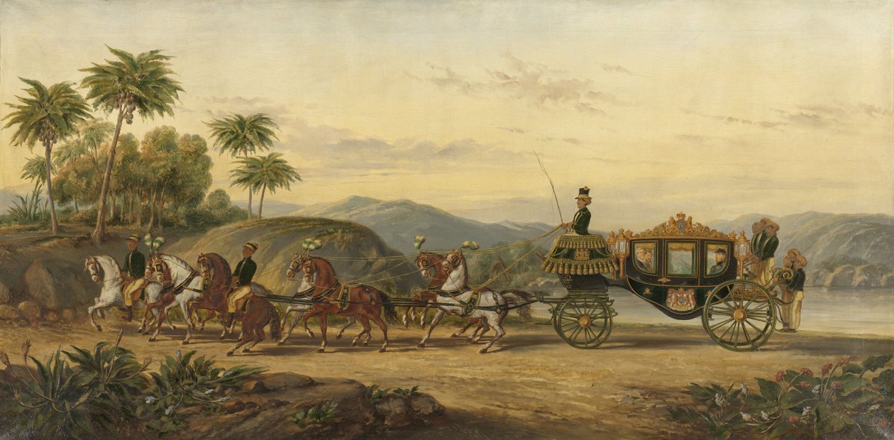 Coach of Mangkoe Nagoro IV, ca 1870 (olja på duk) av Pieter Alardus Haaxman