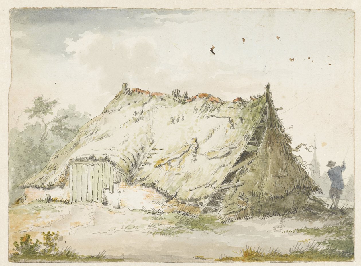 Förfallen gård av Pieter Bartholomeusz. Barbiers