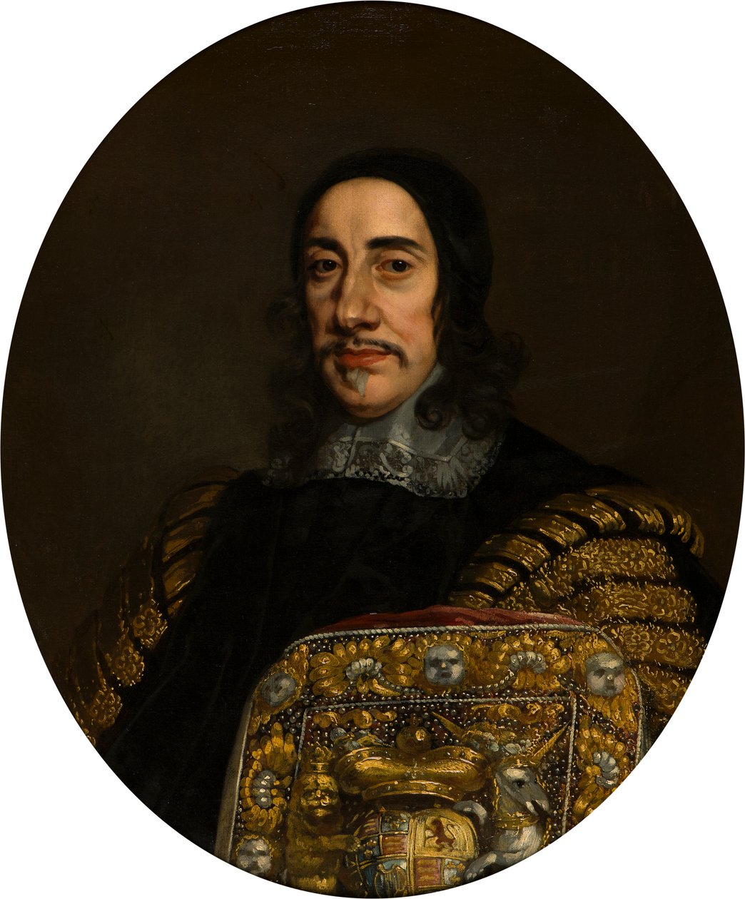 Porträtt av Sir Orlando Bridgeman 1st Bt. Som Lord Keeper of the Great Seal, ca 1664-74 (olja på duk) av Pieter Borsseler