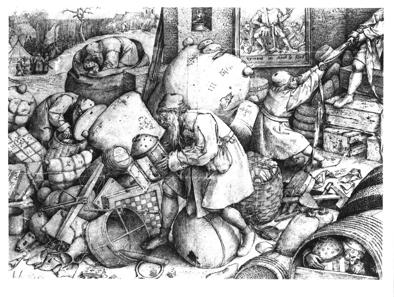Everyman, graverad av Hieronymus Cock (c.1510-70) c.1558 av Pieter Bruegel the Elder
