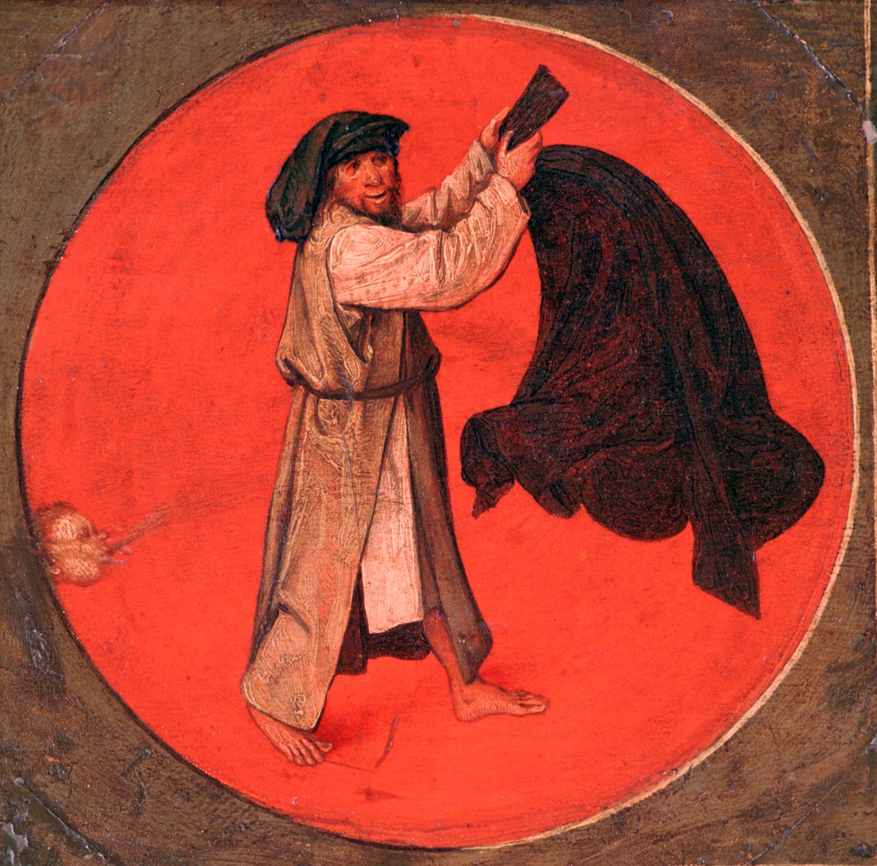 Han skakar ut kappan efter vinden, c1558-1560 av Pieter Bruegel the Elder