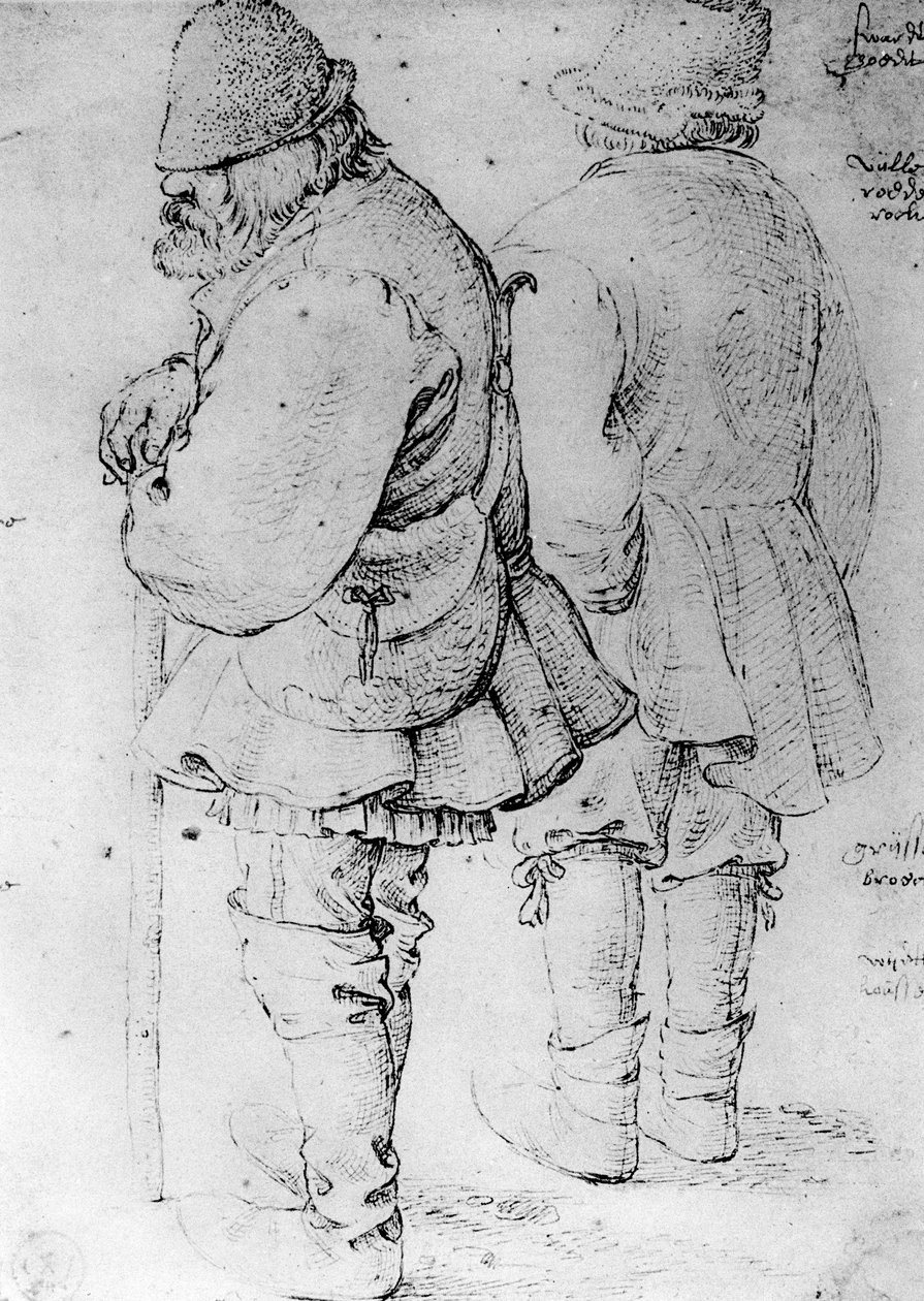 Studier av bönder, 1913. av Pieter Bruegel the Elder