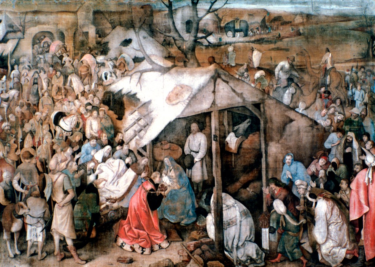 Konungarnas tillbedjan, c1556-1562 av Pieter Bruegel the Elder