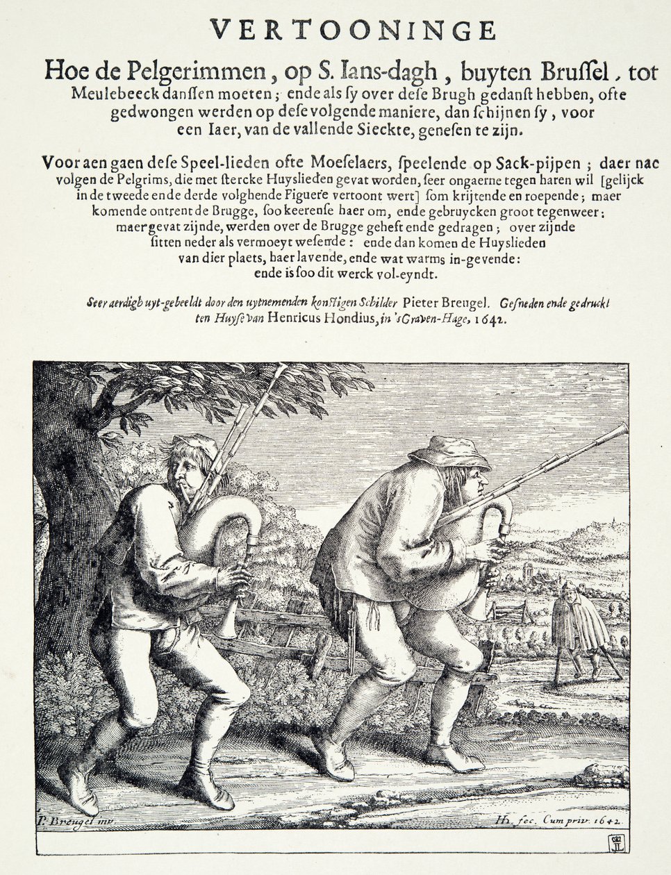 Säckpiparna, ca 1642 av Pieter Bruegel the Elder