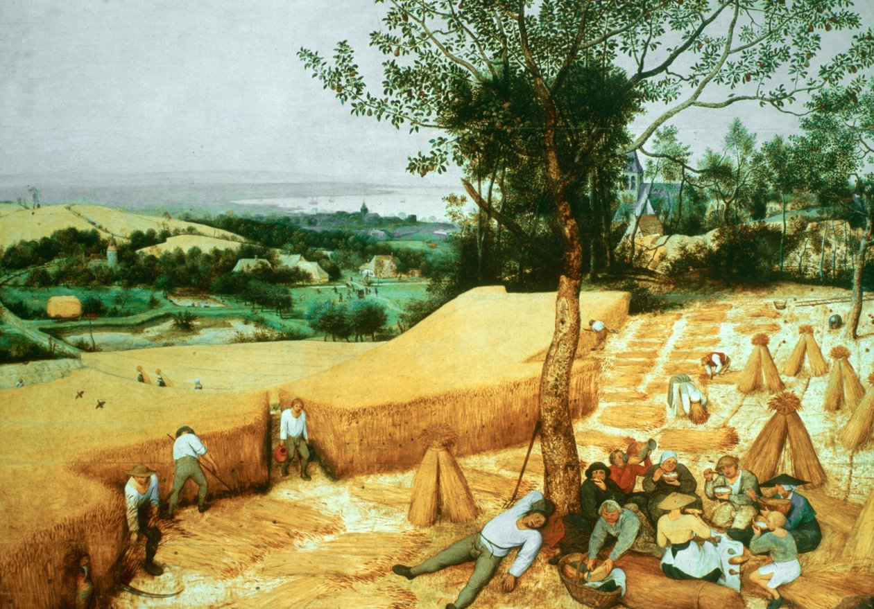 Skördarna, 1565 av Pieter Bruegel the Elder