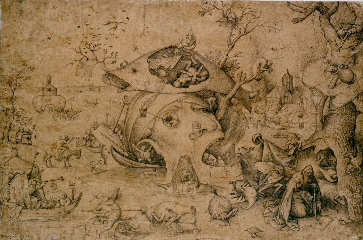 The Temptation of St Anthony, 1500-talet av Pieter Bruegel the Elder
