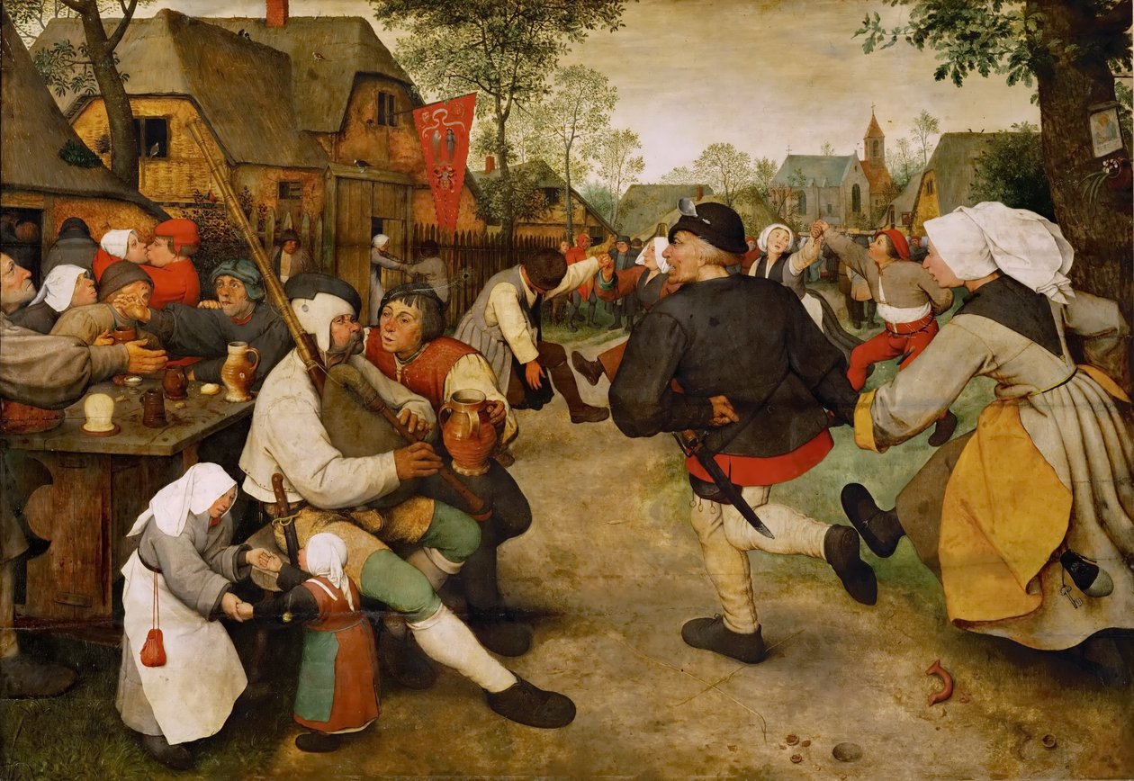 Tyska: Bauerntanz Bondedansen av Pieter Brueghel the Elder