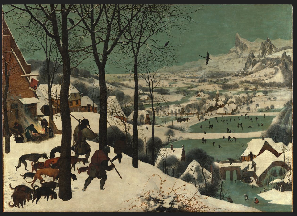 Tyska: Jäger im Schnee (Vinter) Jägarna i snön av Pieter Brueghel the Elder