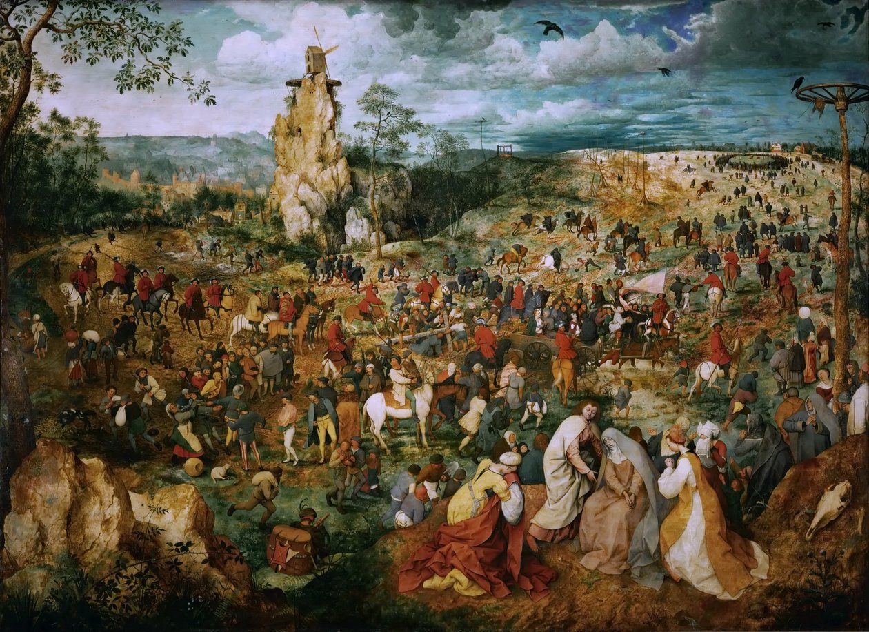 Processionen till Golgata av Pieter Brueghel the Elder