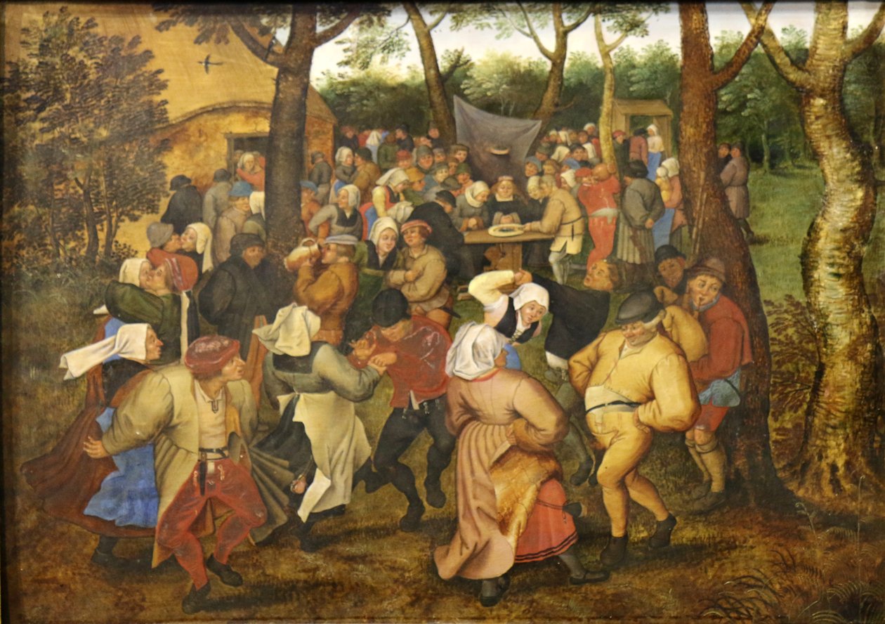 Bröllopsdans. av Pieter Brueghel the Younger