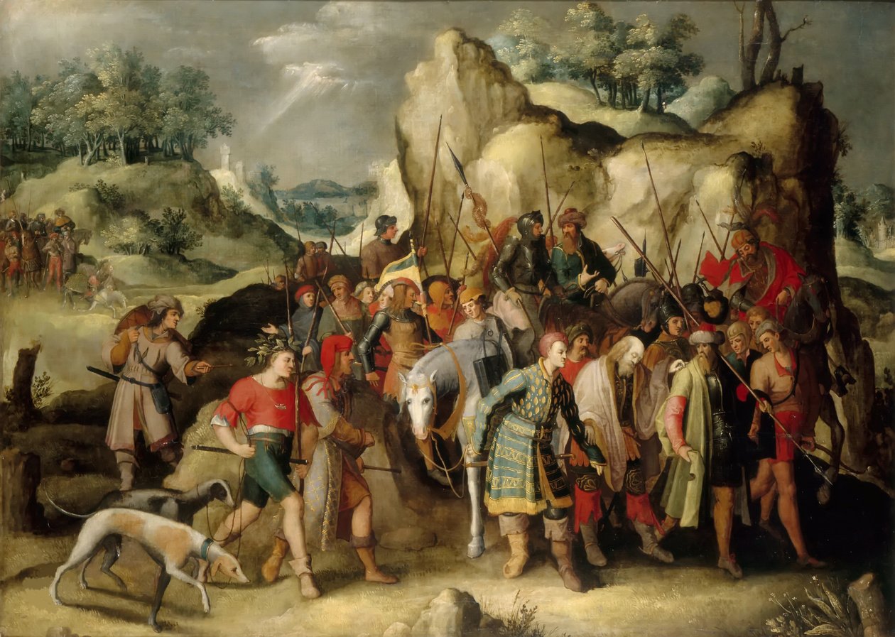 Sankt Paulus omvändelse. av Pieter Brueghel the Younger