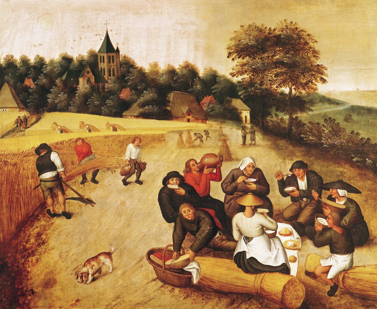 Skördarens måltid av Pieter Brueghel the Younger