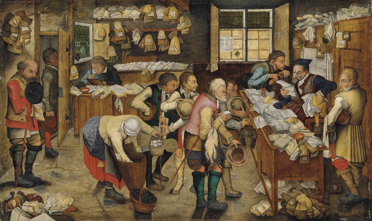Betalning av tionde (The Country Lawyer) av Pieter Brueghel the Younger