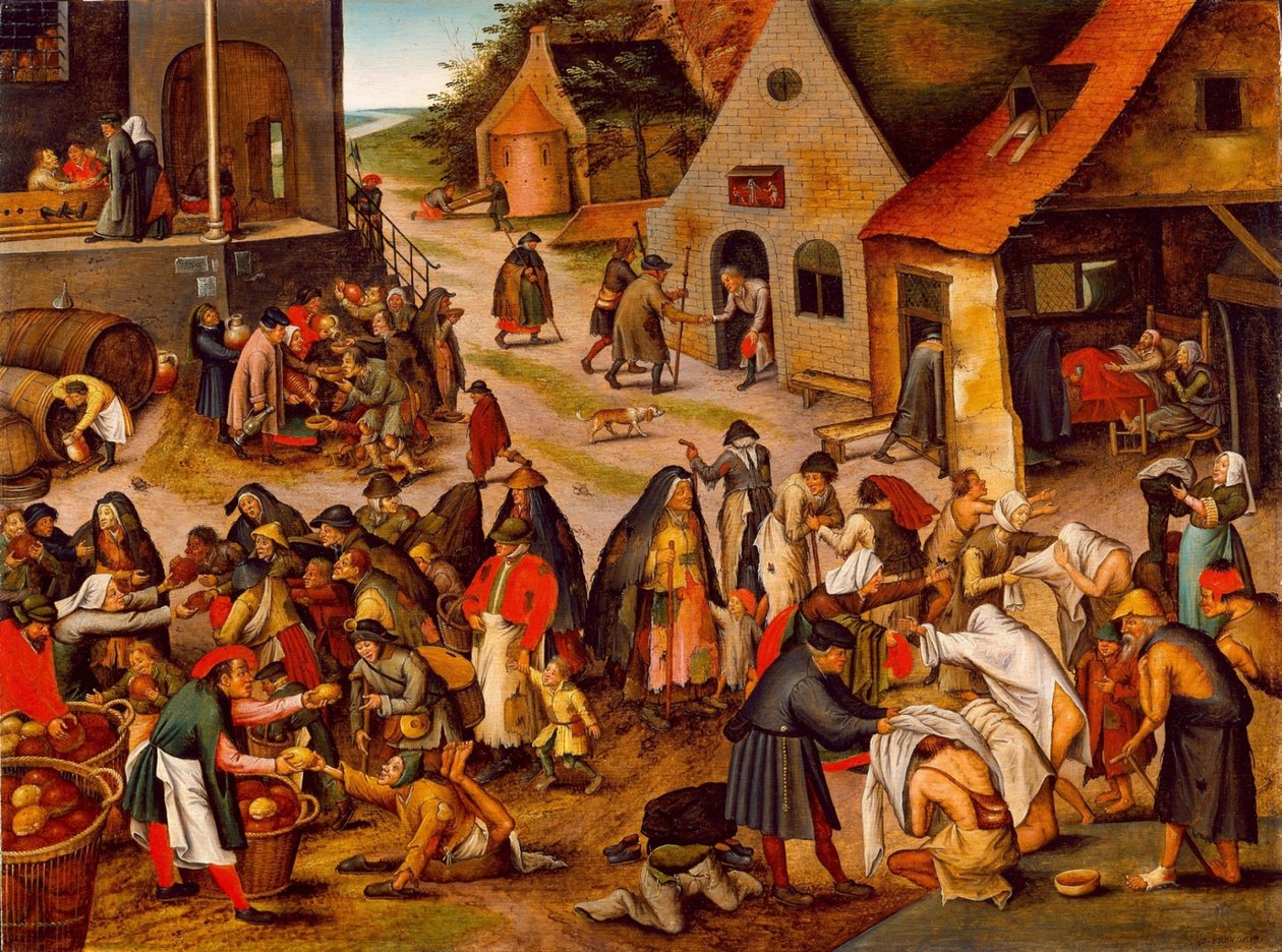 De sju barmhärtighetsverken, mellan 1616 och 1638 av Pieter Brueghel the Younger