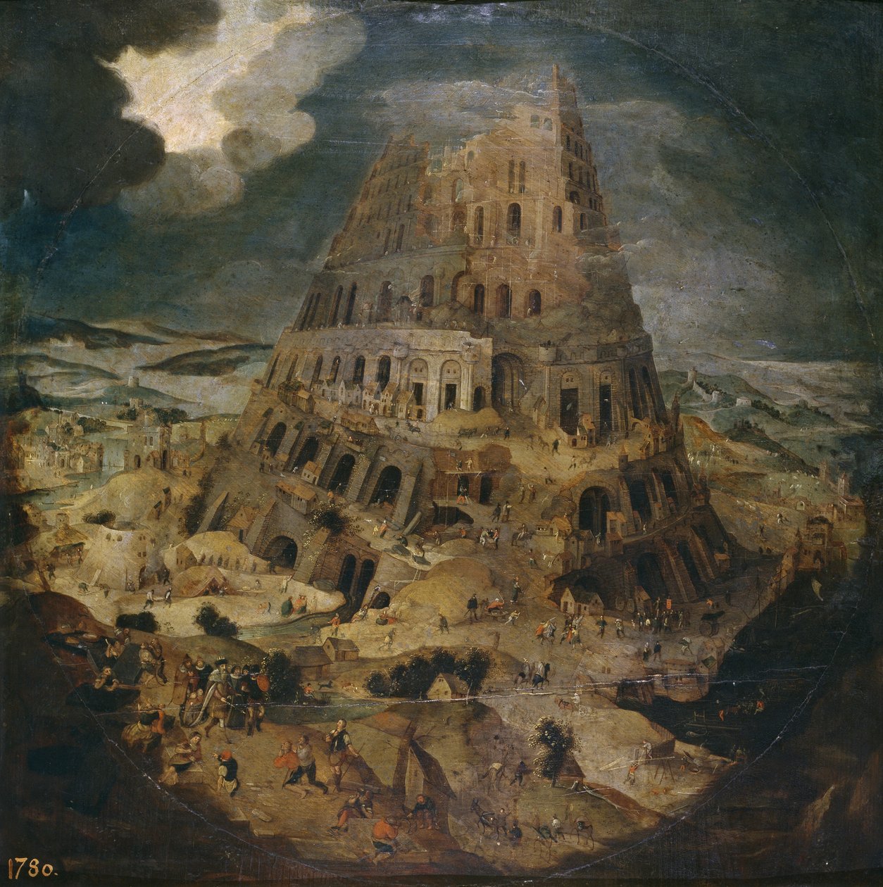 Babels torn, ca 1595 av Pieter Brueghel the Younger