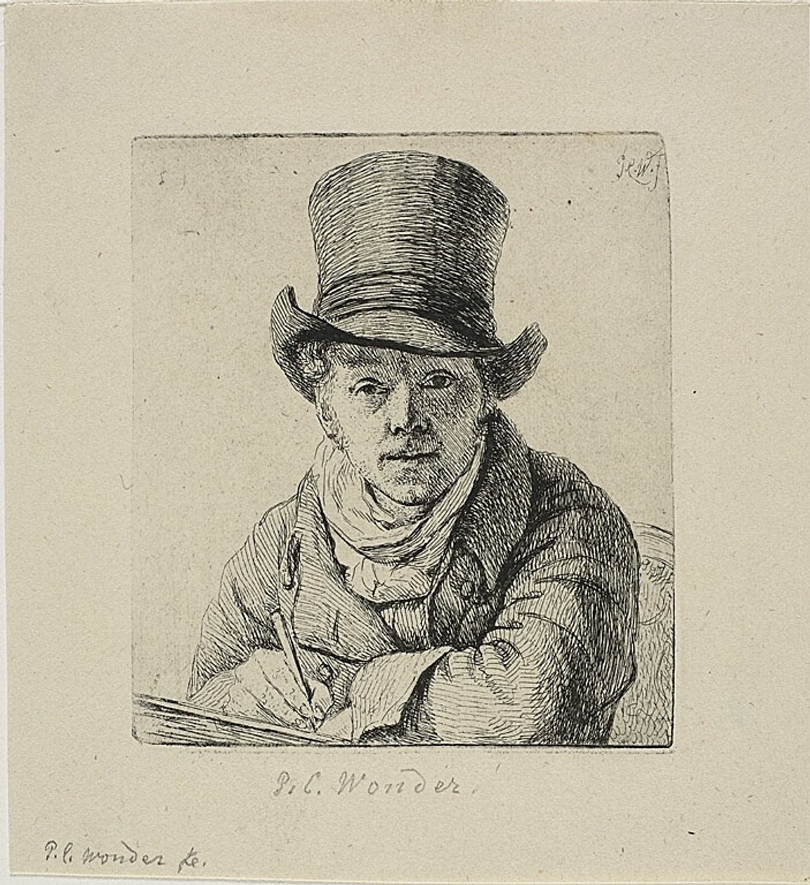 Självporträtt av Pieter Christoffel Wonder