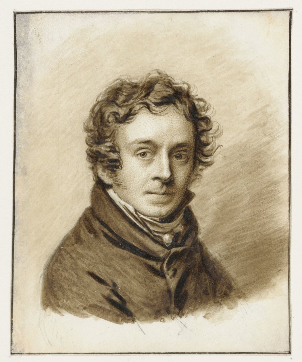 Självporträtt av Pieter Christopher Wonder av Pieter Christoffel Wonder