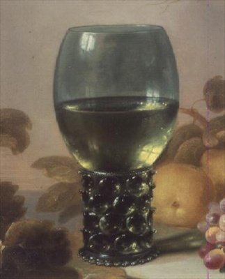 Stilleben av glasbägare (detalj av 52818) av Pieter Claesz