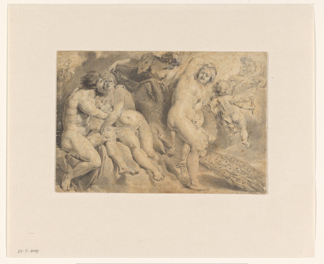 Ixion bedragen av Zeus och Hera Ixion omfamnar molnet Nephele, som har antagit formen av Hera av Pieter Claesz. Soutman (rejected attribution)
