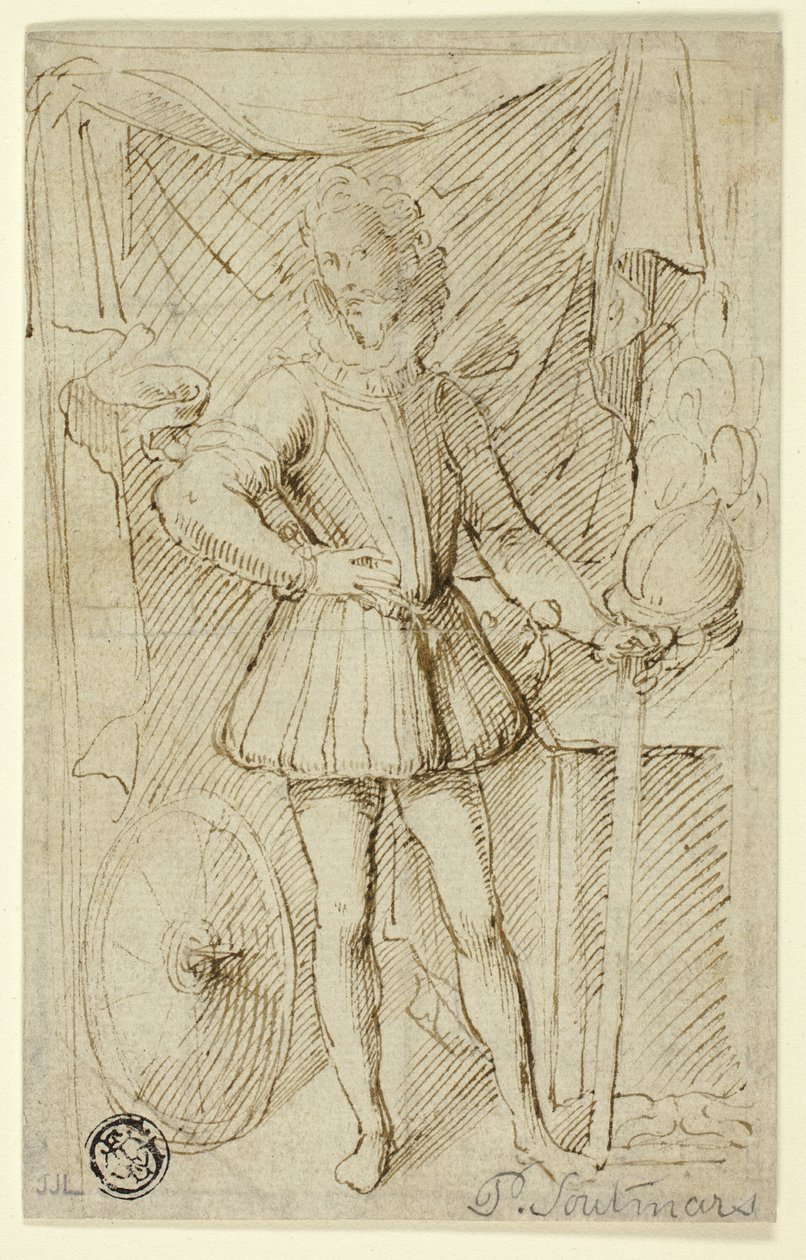 Porträtt av en adelsman i rustning av Pieter Claesz. Soutman