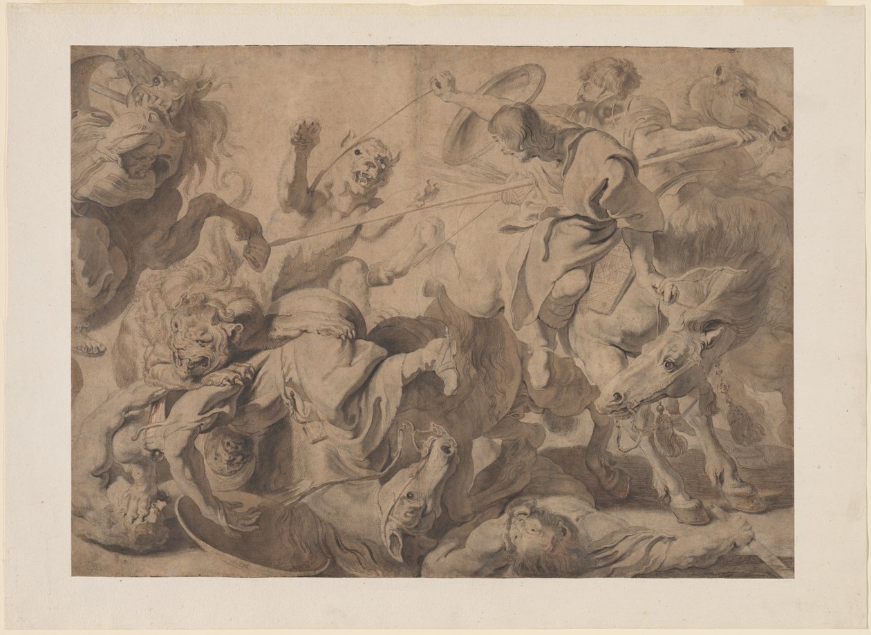 Lejonjakt av Pieter Claesz Soutman and Sir Peter Paul Rubens