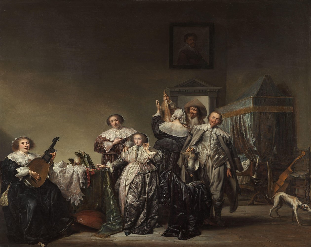Galant företag Kavaljerer och damer av Pieter Codde