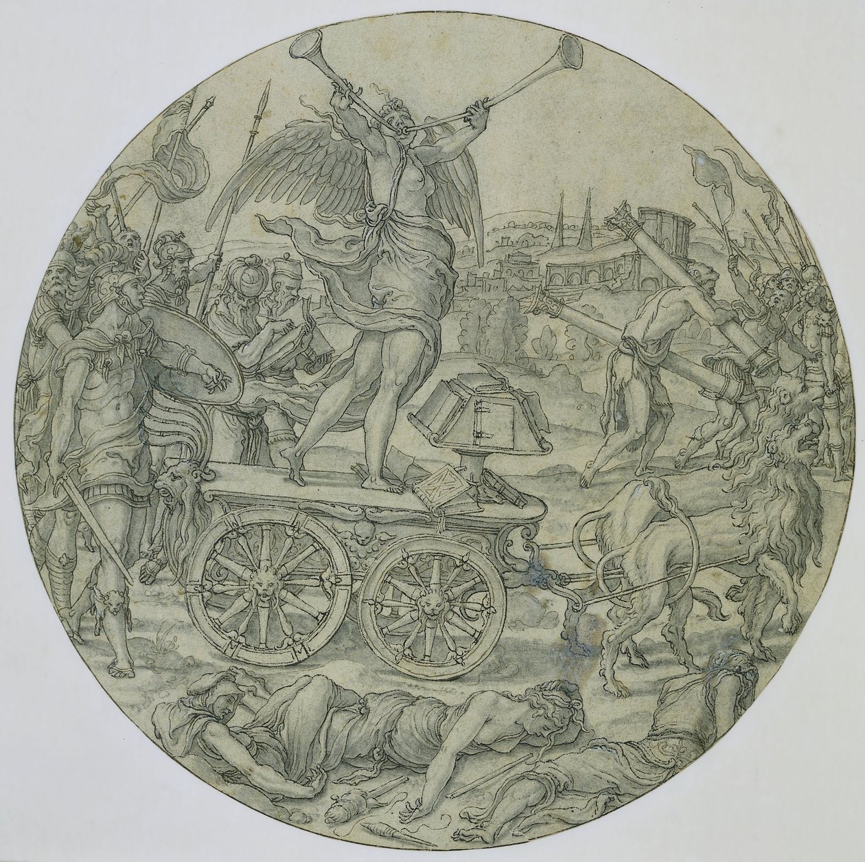 Triumph of Fame av Pieter Coecke van Aelst (I) (workshop of)