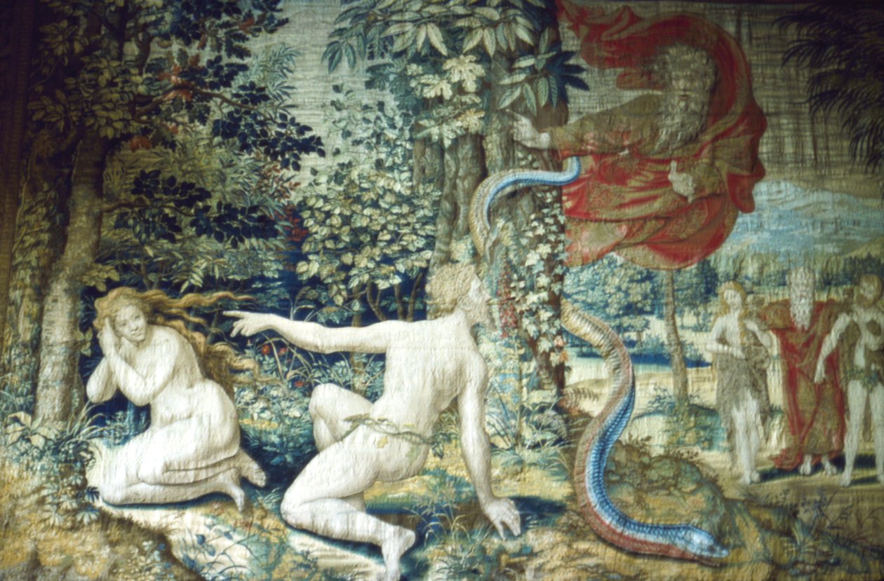 Florens. Adam och Eva efter syndafallet, Brysseltapet, 1548, 1900-talet av Pieter Coecke van Aelst
