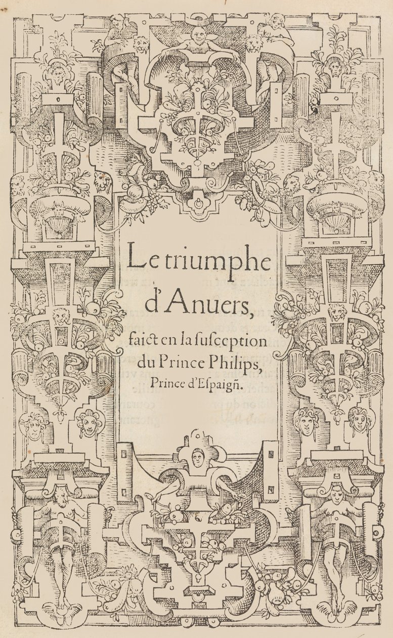 Antwerpens triumf gjordes i misstanke av prins Philips, prins av Spanien, 1550. av Pieter Coecke van Aelst