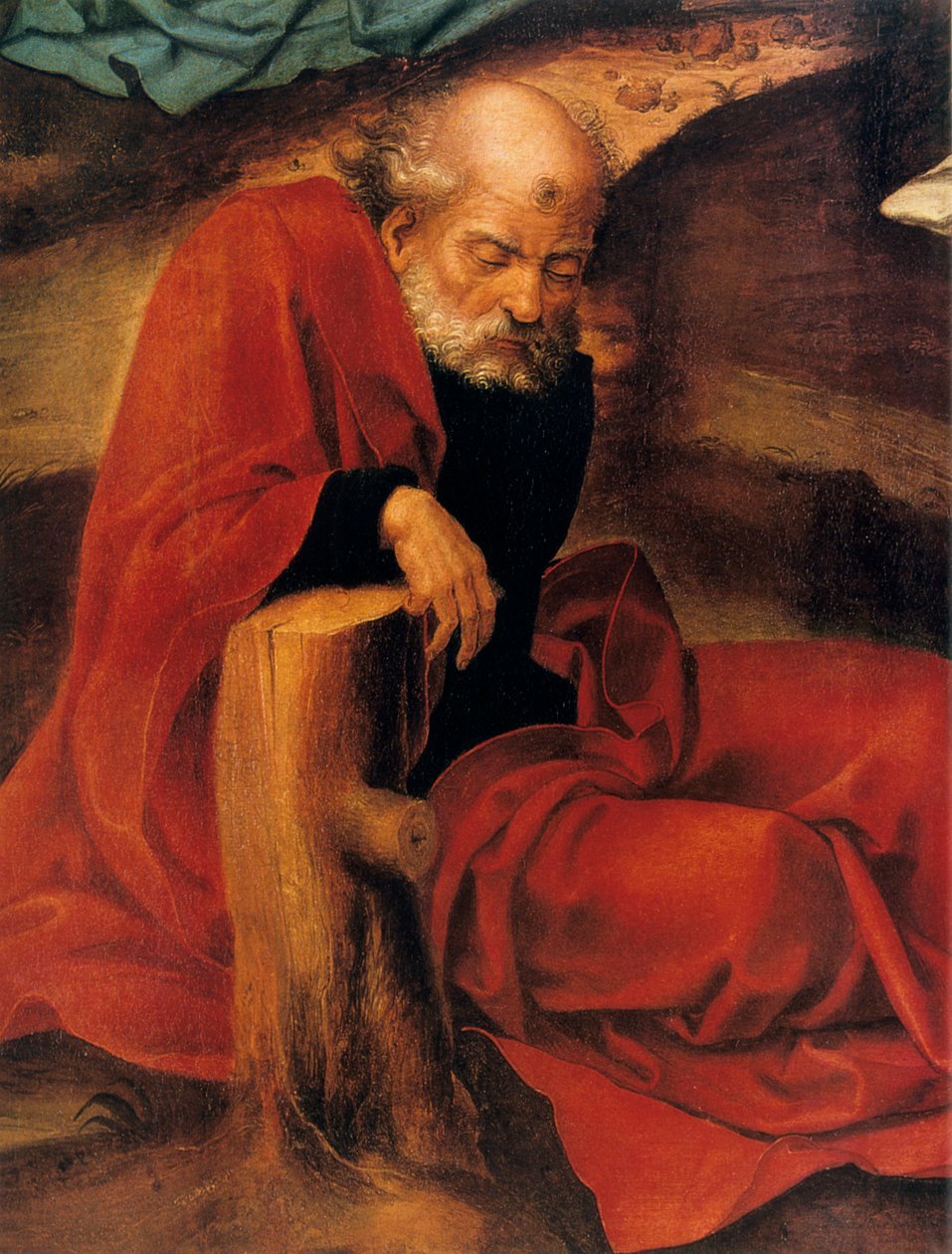 Agony in the Garden, detalj, 1527-1530. av Pieter Coecke van Aelst