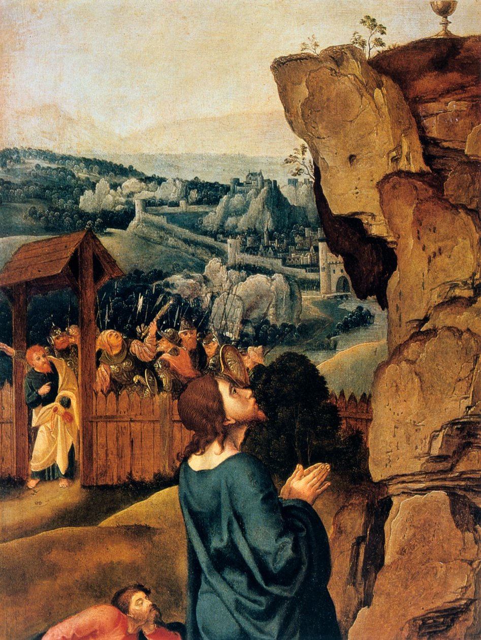 Agony in the Garden, detalj, 1527-1530. av Pieter Coecke van Aelst
