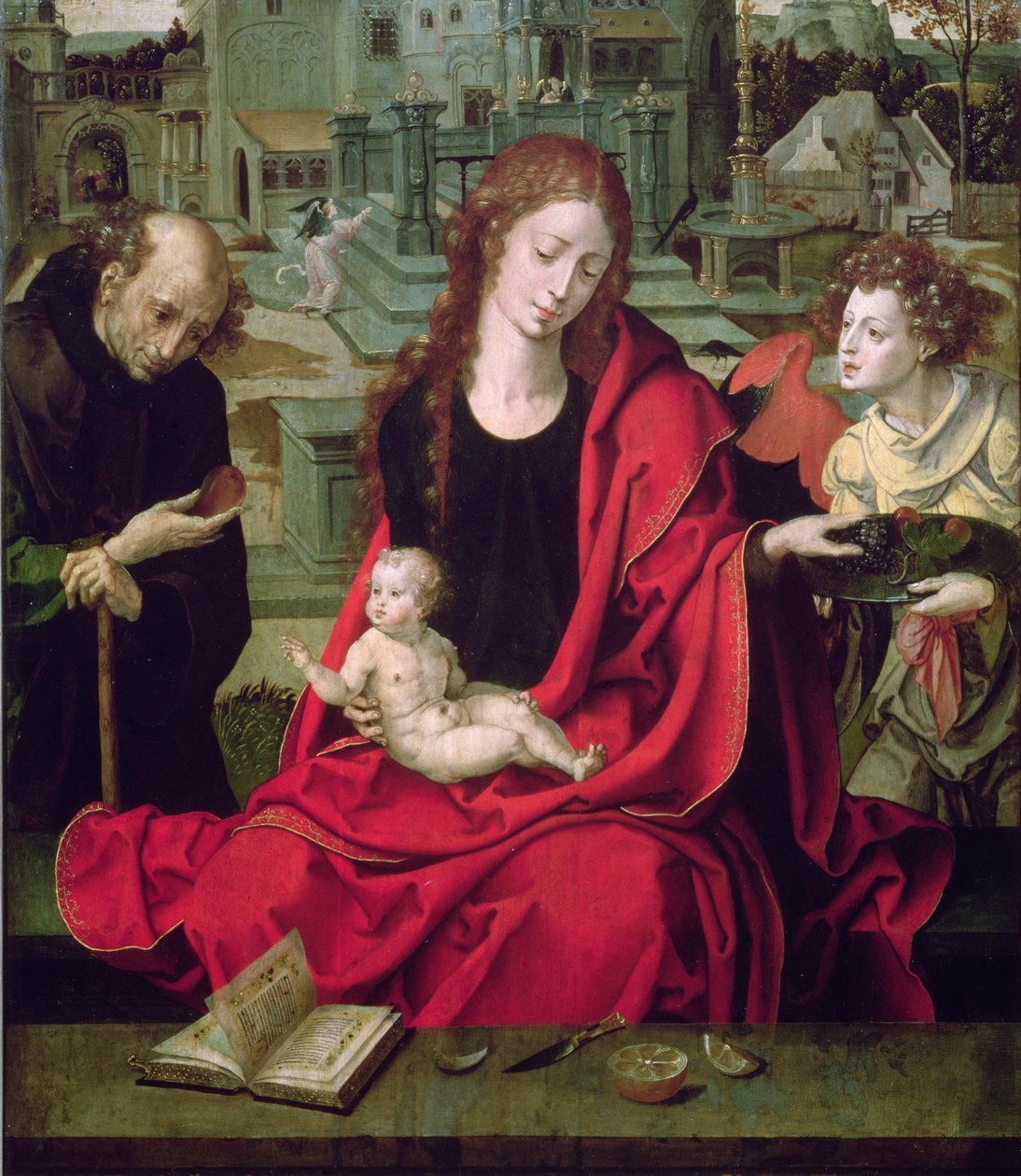 Den heliga familjen, 1500-talet av Pieter Coecke van Aelst