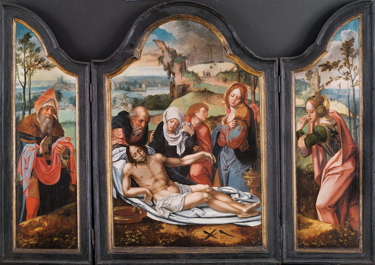 Klagosång över den döde Kristus, tidigt 1500-tal. av Pieter Coecke van Aelst