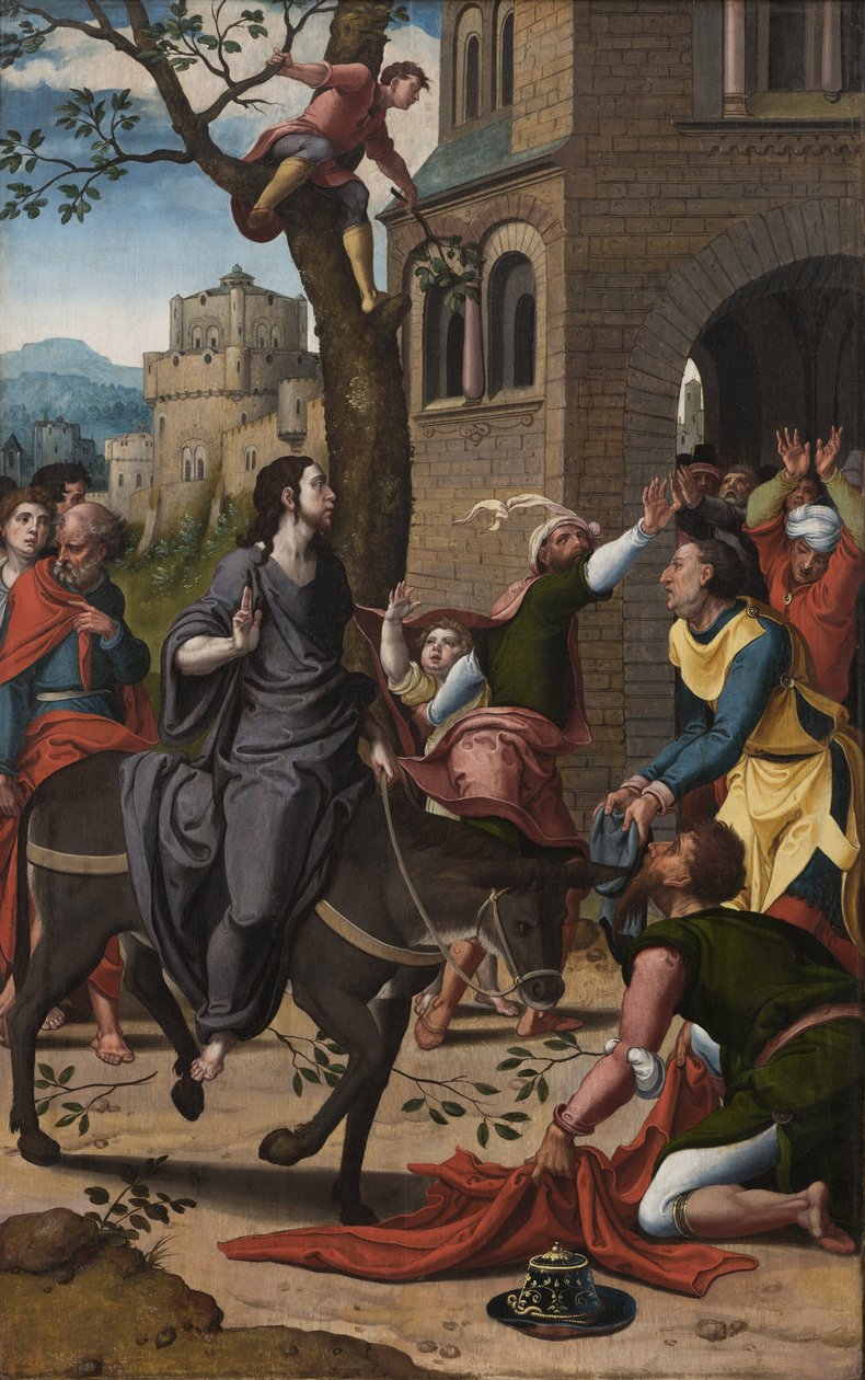 Kristi inträde i Jerusalem, ca 1533-1534 av Pieter Coecke van Aelst