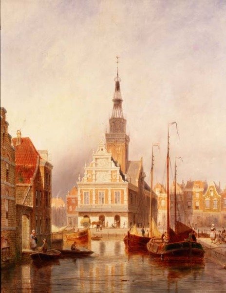 Väghuset, Alkmaar, Holland av Pieter Cornelis Dommerson