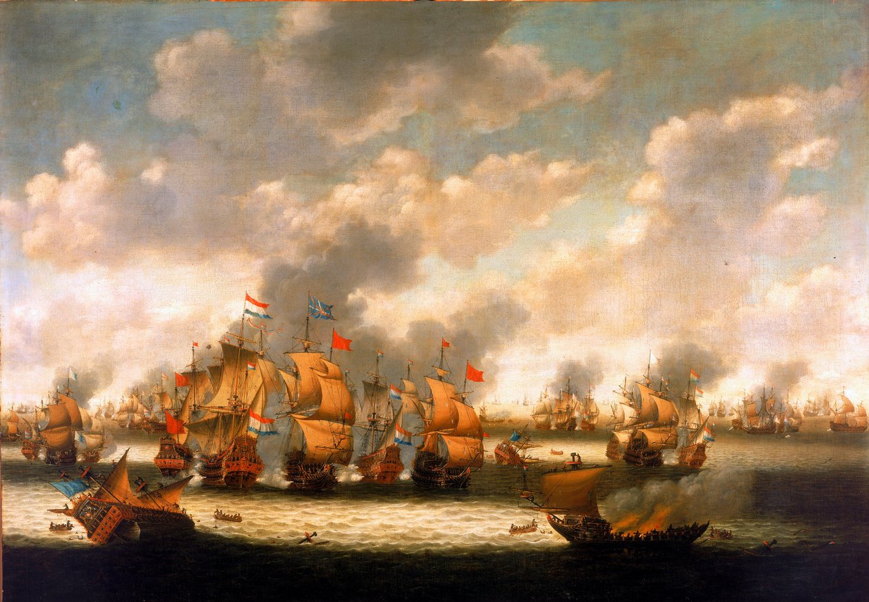 De fyra dagarnas strid av Pieter Cornelisz van Soest