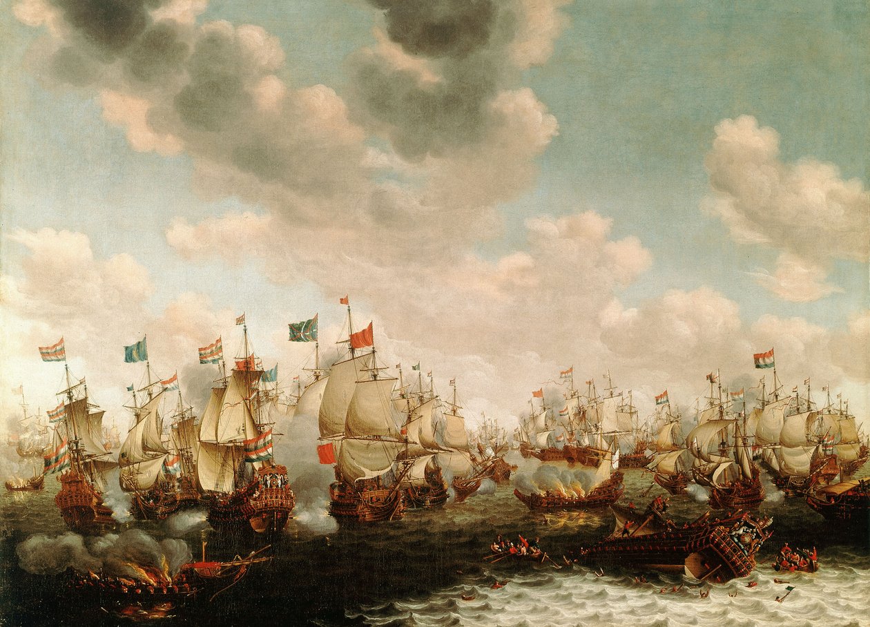 De fyra dagarnas strid av Pieter Cornelisz van Soest